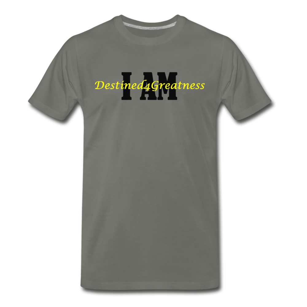 Yellow I AM D4G Men's T-Shirt - asphalt gray