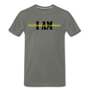 Yellow I AM D4G Men's T-Shirt - asphalt gray