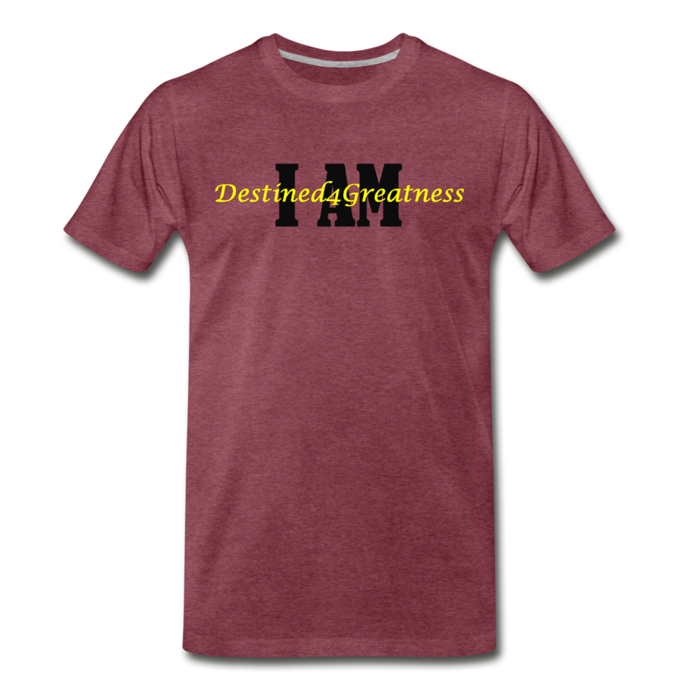 Yellow I AM D4G Men's T-Shirt - heather burgundy