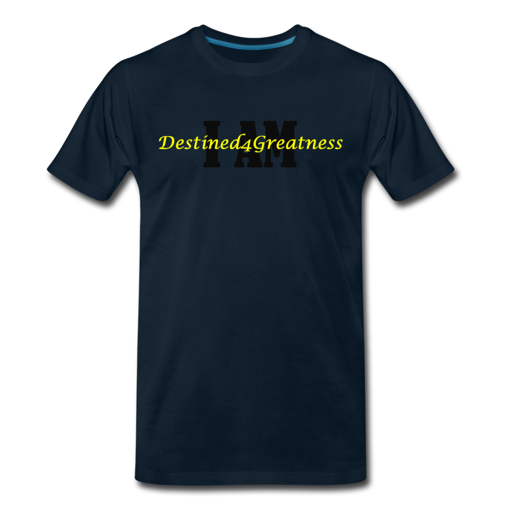 Yellow I AM D4G Men's T-Shirt - deep navy