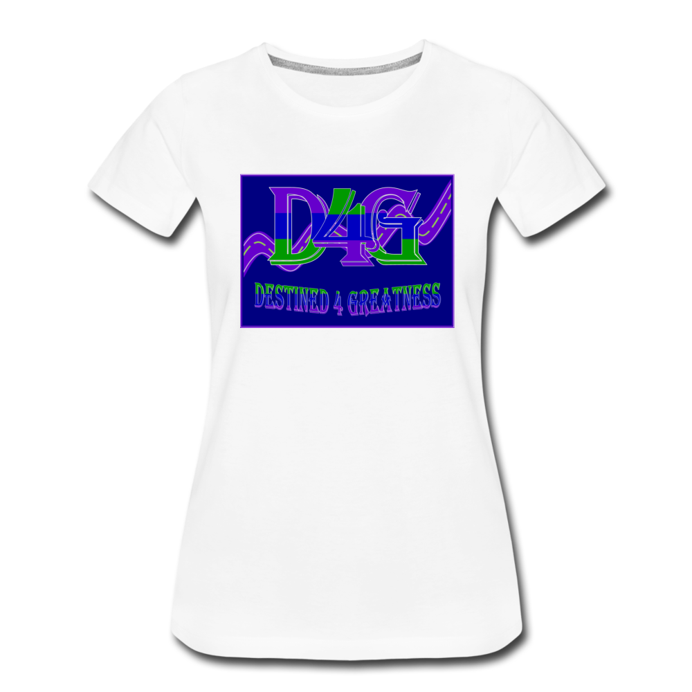 Women's D4G Color Logo T-shirt - white