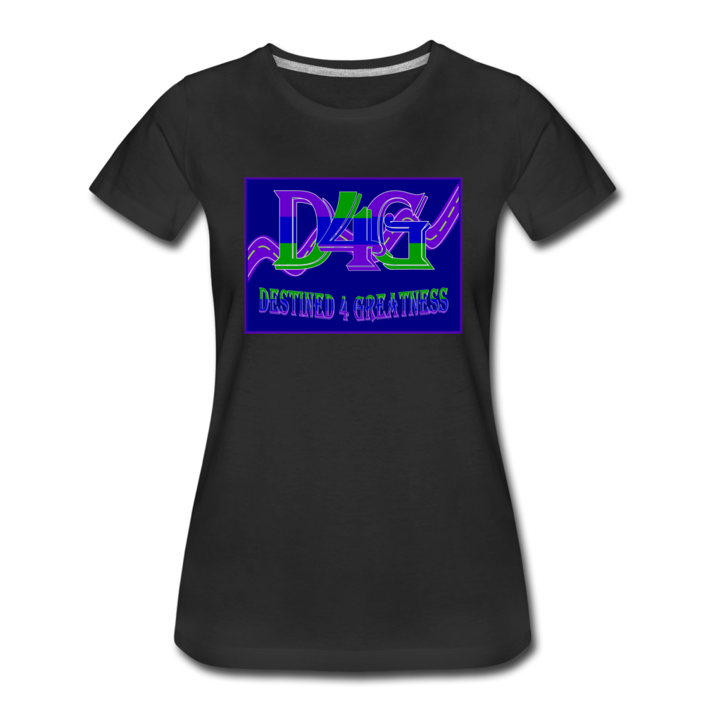 Women's D4G Color Logo T-shirt - black