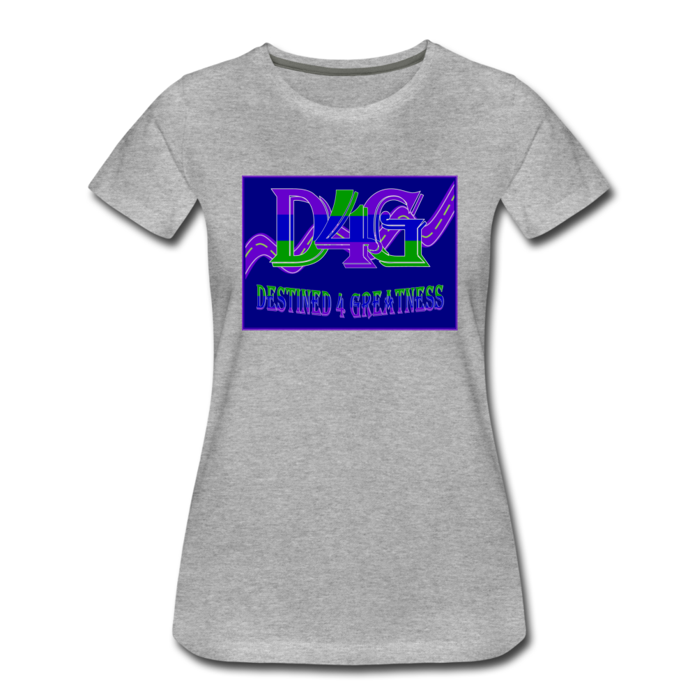 Women's D4G Color Logo T-shirt - heather gray