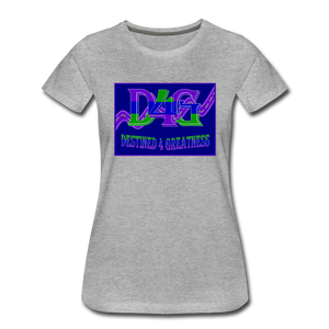 Women's D4G Color Logo T-shirt - heather gray