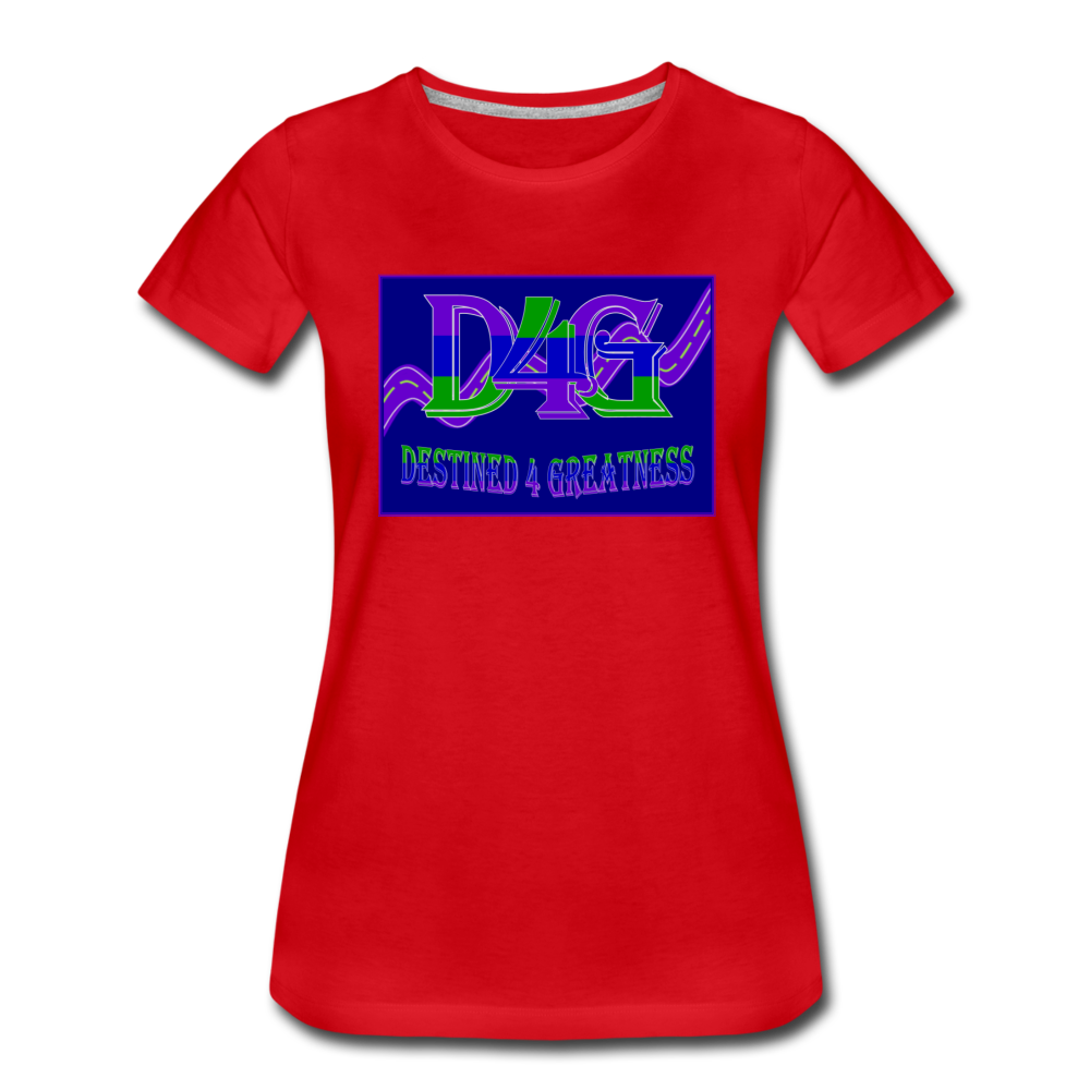 Women's D4G Color Logo T-shirt - red