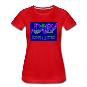 Women's D4G Color Logo T-shirt - red