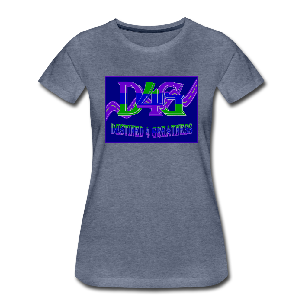 Women's D4G Color Logo T-shirt - heather blue