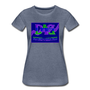 Women's D4G Color Logo T-shirt - heather blue