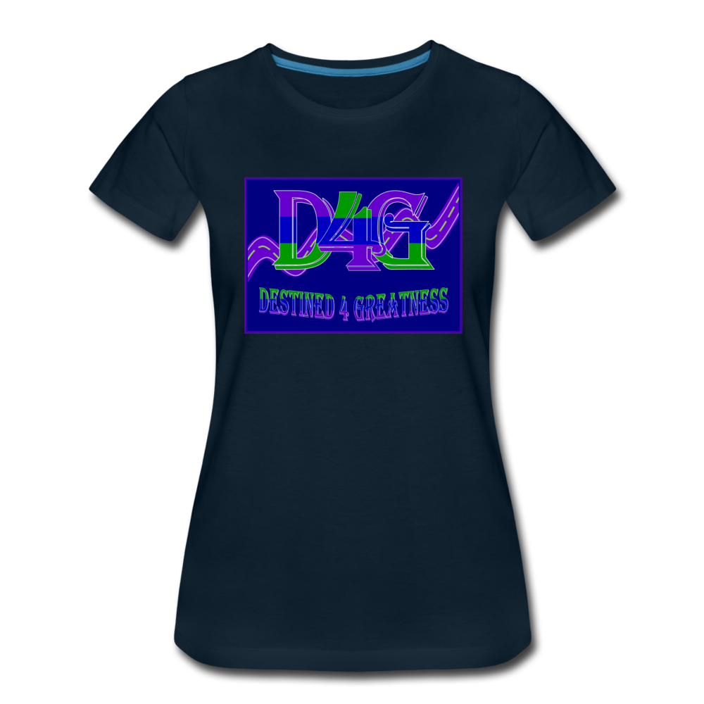 Women's D4G Color Logo T-shirt - deep navy