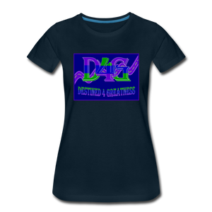 Women's D4G Color Logo T-shirt - deep navy