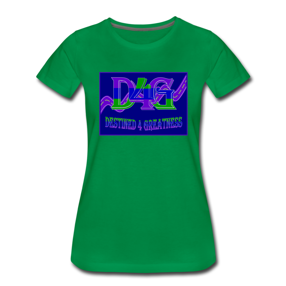 Women's D4G Color Logo T-shirt - kelly green