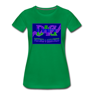 Women's D4G Color Logo T-shirt - kelly green