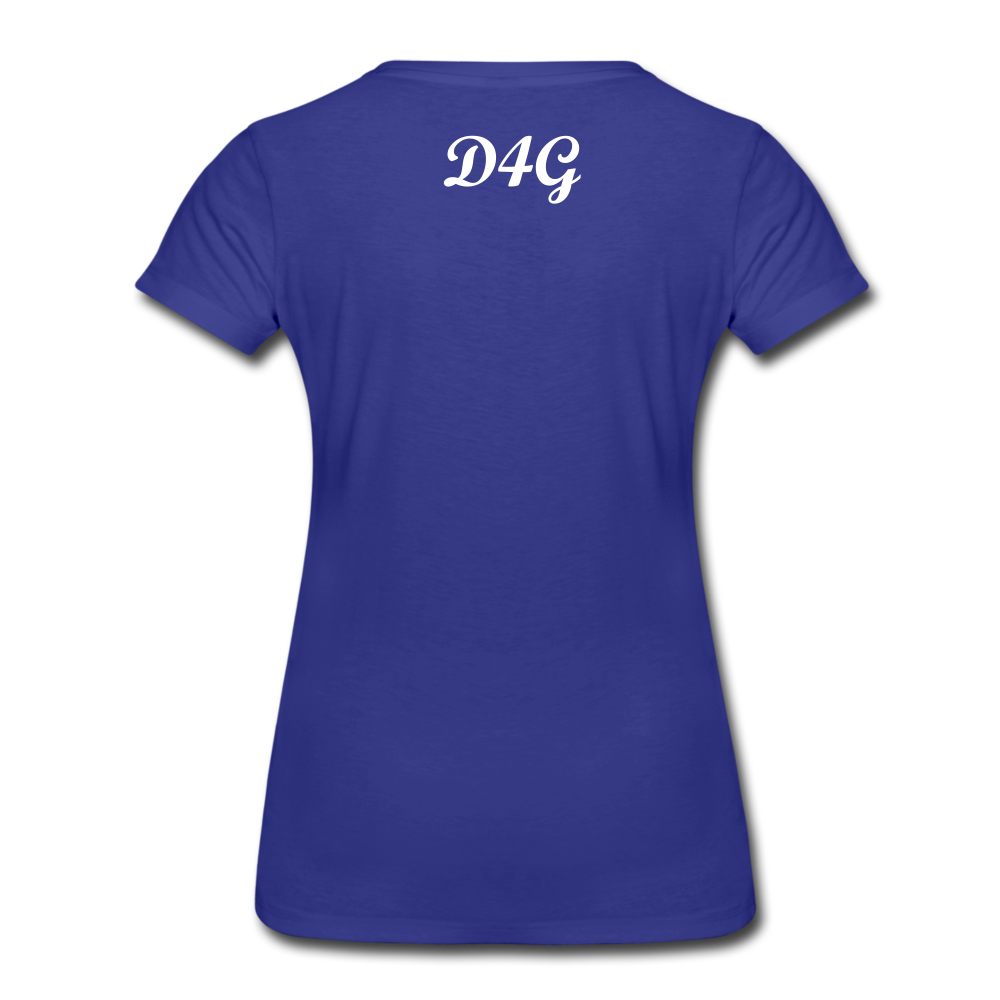 Women’s White I AMT-Shirt - royal blue