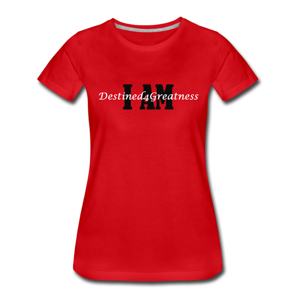 Women’s White I AMT-Shirt - red