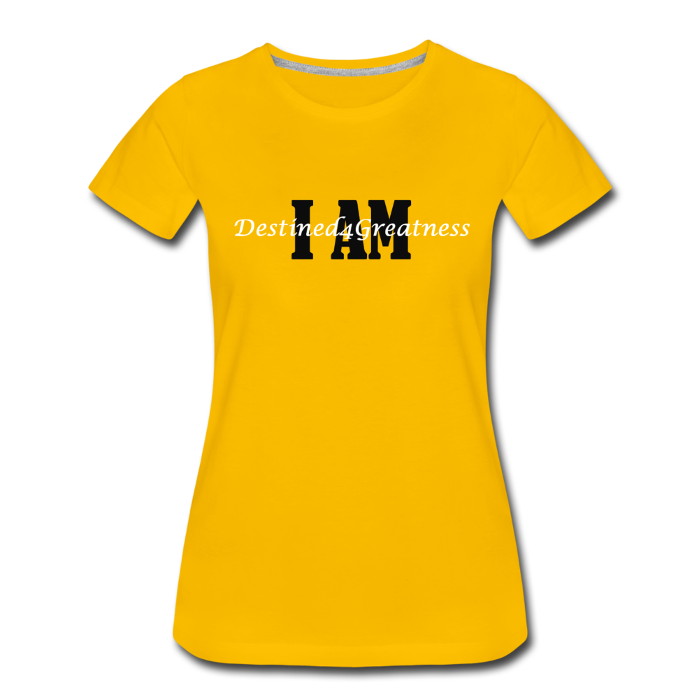 Women’s White I AMT-Shirt - sun yellow