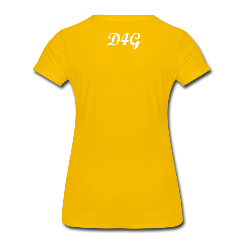 Women’s White I AMT-Shirt - sun yellow