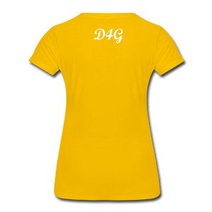 Women’s White I AMT-Shirt - sun yellow