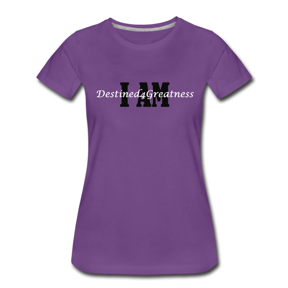 Women’s White I AMT-Shirt - purple