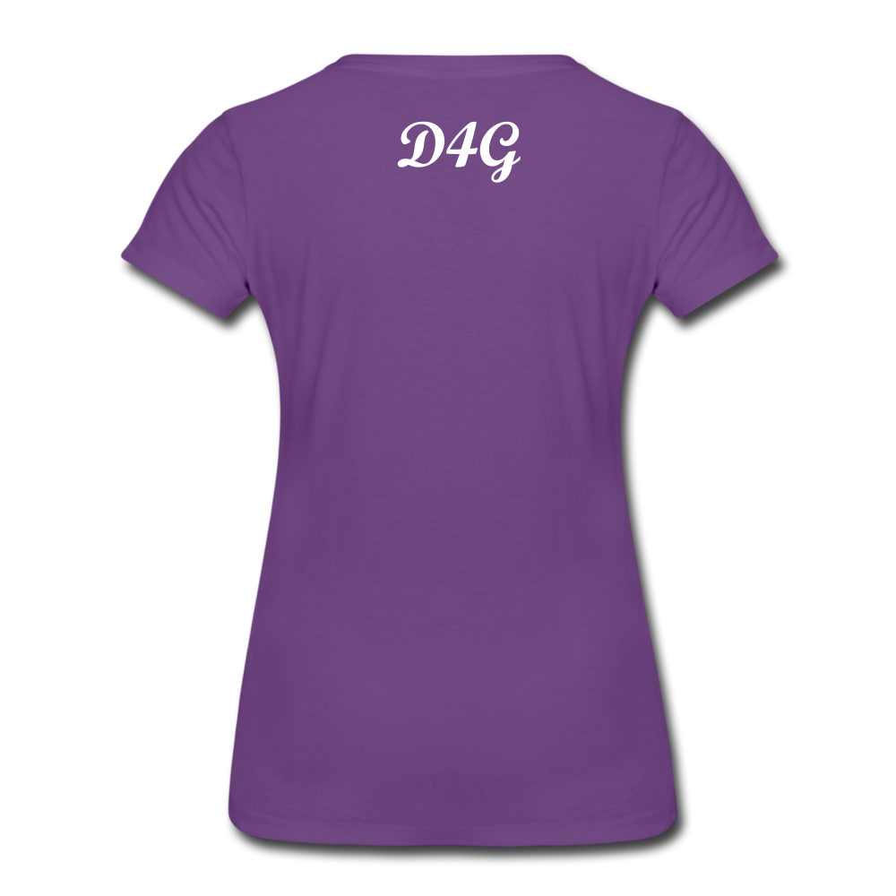 Women’s White I AMT-Shirt - purple