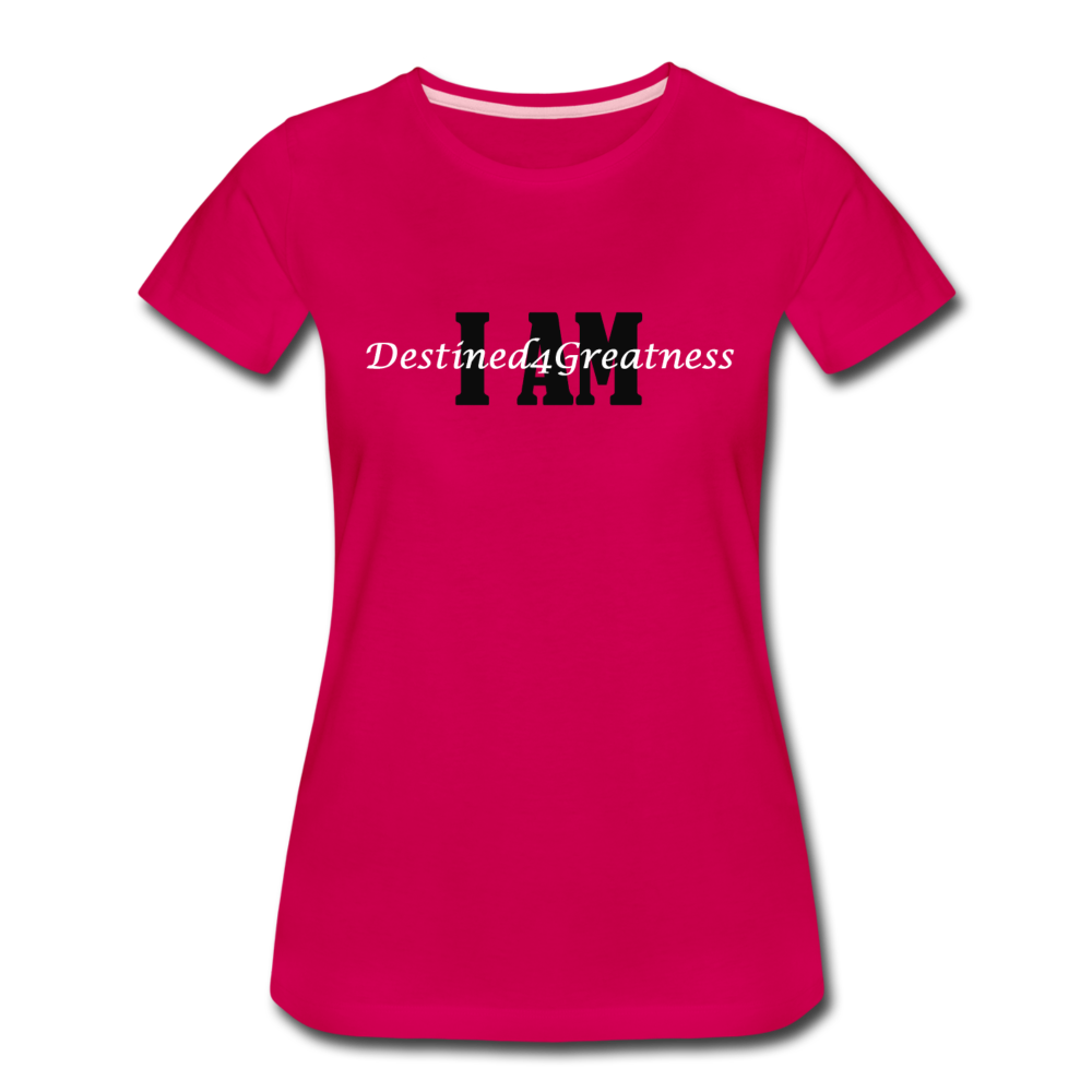 Women’s White I AMT-Shirt - dark pink