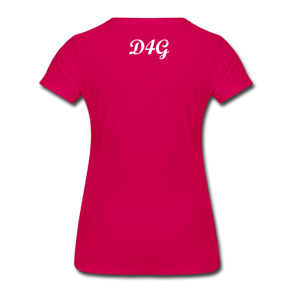 Women’s White I AMT-Shirt - dark pink