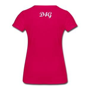 Women’s White I AMT-Shirt - dark pink