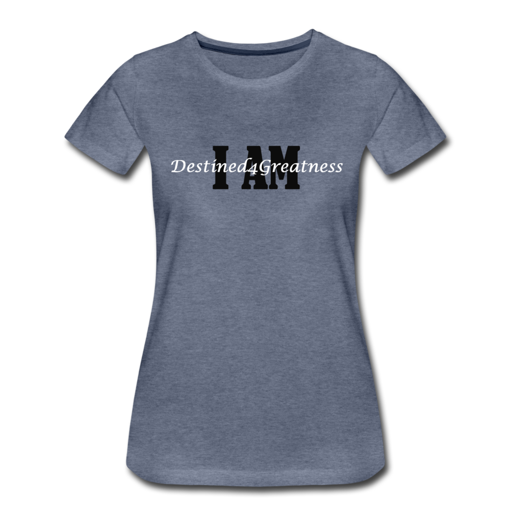 Women’s White I AMT-Shirt - heather blue