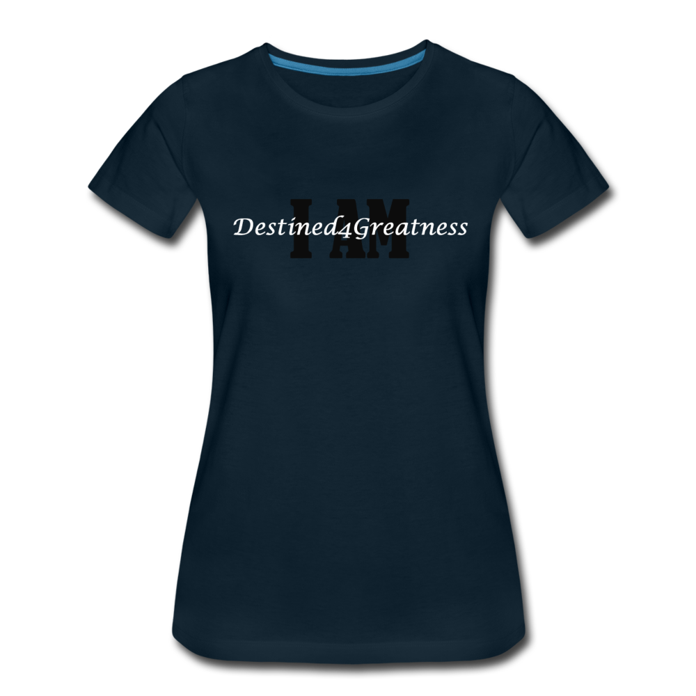 Women’s White I AMT-Shirt - deep navy