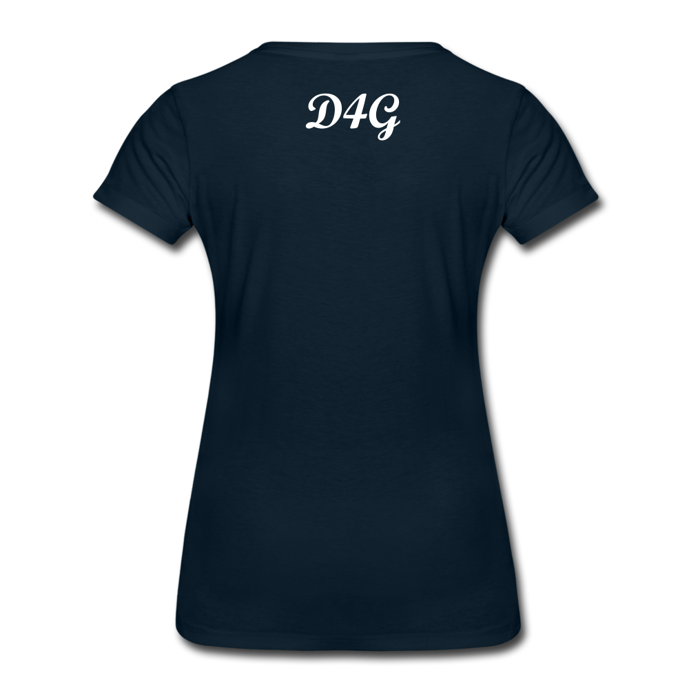 Women’s White I AMT-Shirt - deep navy