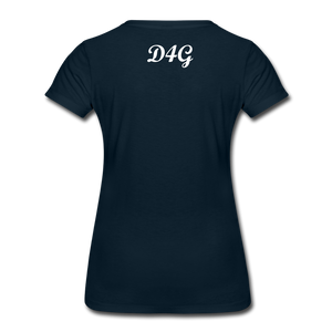 Women’s White I AMT-Shirt - deep navy