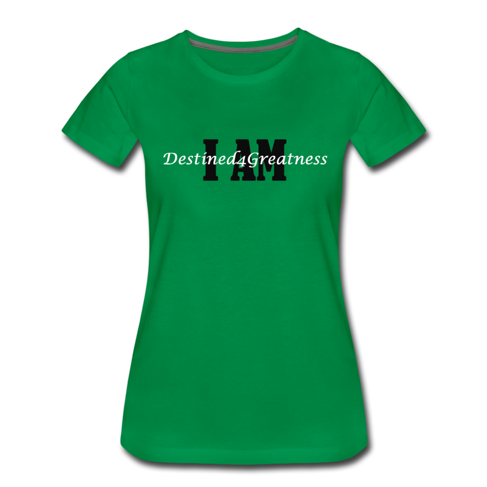 Women’s White I AMT-Shirt - kelly green