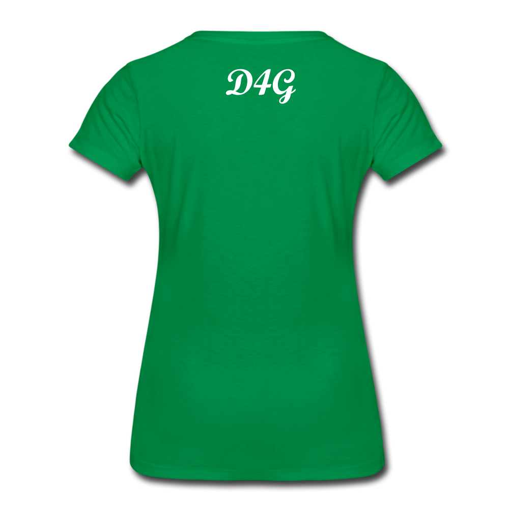 Women’s White I AMT-Shirt - kelly green