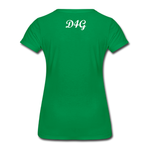 Women’s White I AMT-Shirt - kelly green