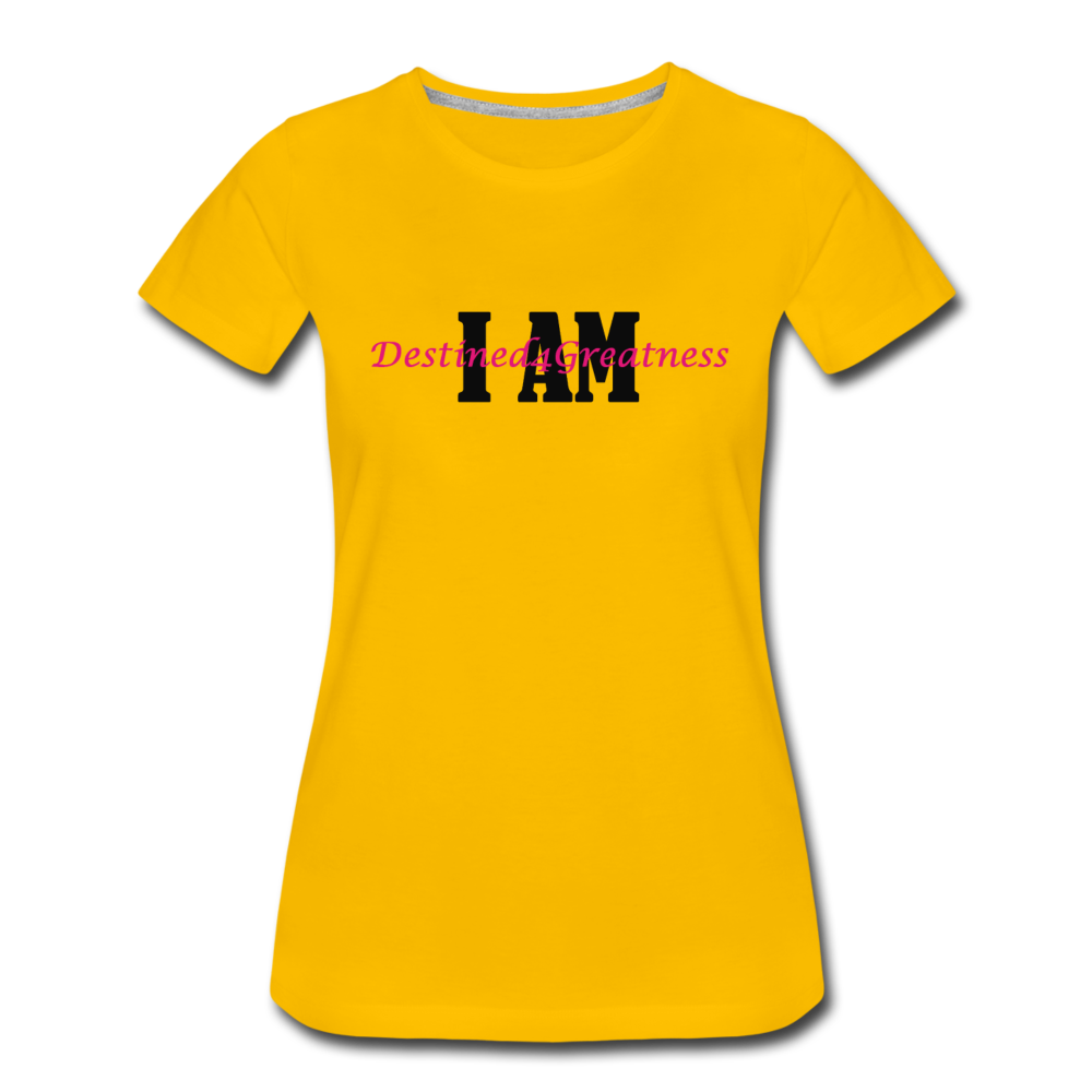 Women’s Pink I AMT-Shirt - sun yellow