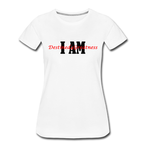 Women’s Red I AM T-Shirt - white