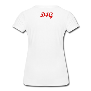 Women’s Red I AM T-Shirt - white