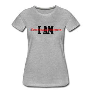 Women’s Red I AM T-Shirt - heather gray