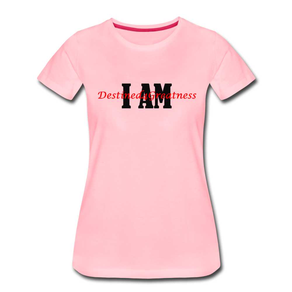 Women’s Red I AM T-Shirt - pink