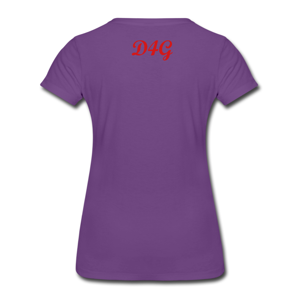 Women’s Red I AM T-Shirt - purple