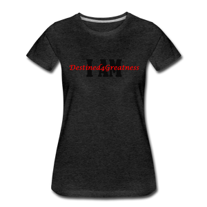 Women’s Red I AM T-Shirt - charcoal gray