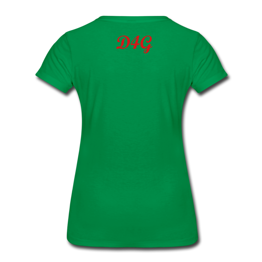 Women’s Red I AM T-Shirt - kelly green