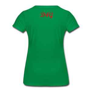 Women’s Red I AM T-Shirt - kelly green