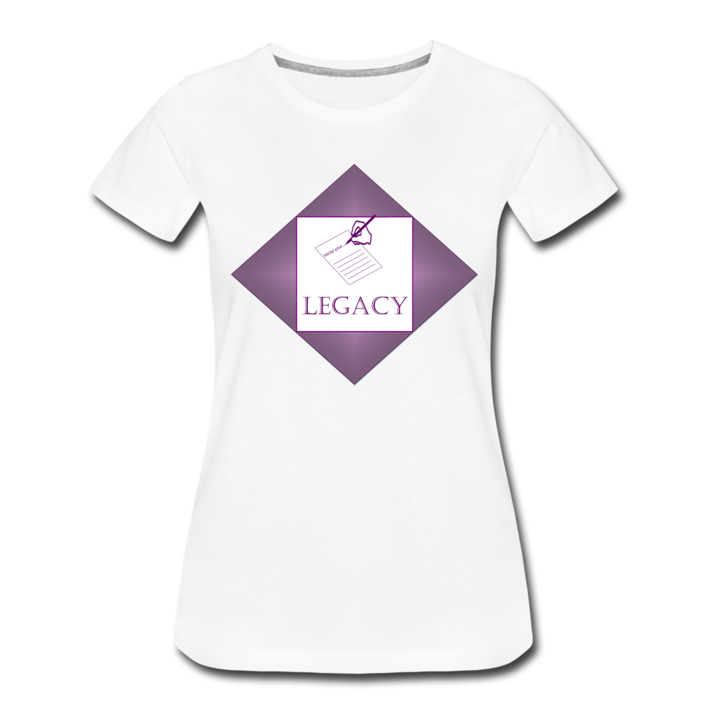 Women’s Purple Legacy T-Shirt - white