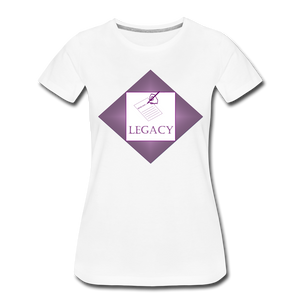 Women’s Purple Legacy T-Shirt - white