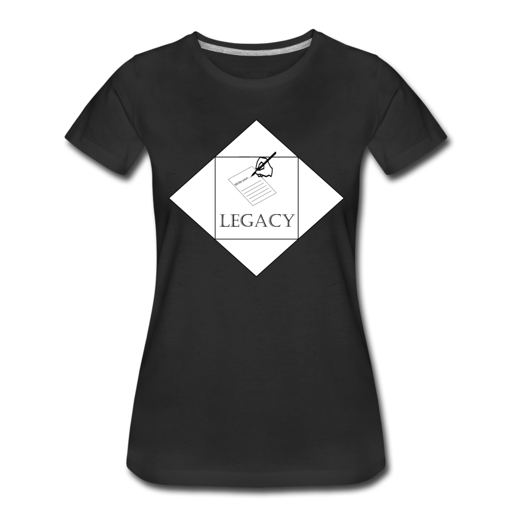 Women’s White Legacy T-Shirt - black