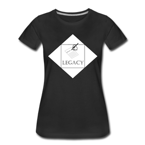 Women’s White Legacy T-Shirt - black