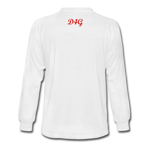 Unisex Red I AM Long Sleeve T-Shirt - white