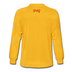 Unisex Red I AM Long Sleeve T-Shirt - gold