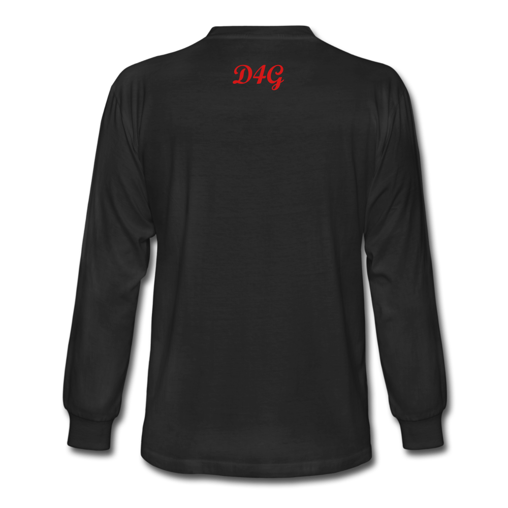 Unisex Red I AM Long Sleeve T-Shirt - black