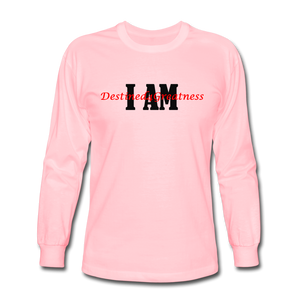 Unisex Red I AM Long Sleeve T-Shirt - pink